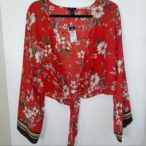 Rue 21 Tie Front Crop Top